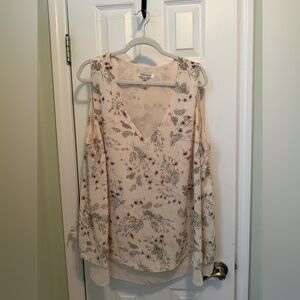 Rose & Olive Cream Floral Women's Blouse